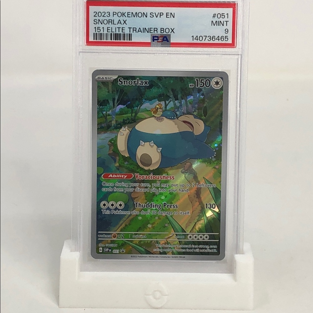 2023 Pokémon SVP Snorlax 151 Elite Trainer Box #051 PSA 9 - Picture 1 of 4